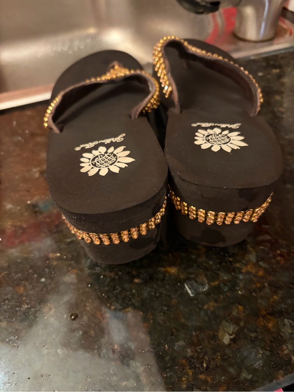 Women’s yellow box sandals